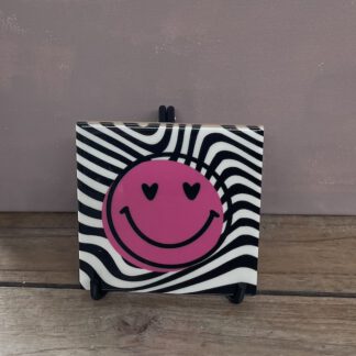Tegeltje smile inclusief standaard